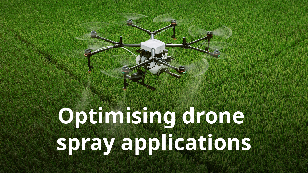 Drone spray applicaitons